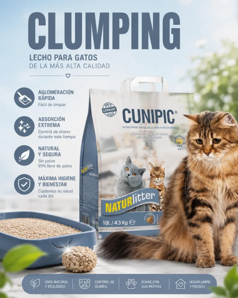 arena naturlitter clumping de cunipic y eRA
